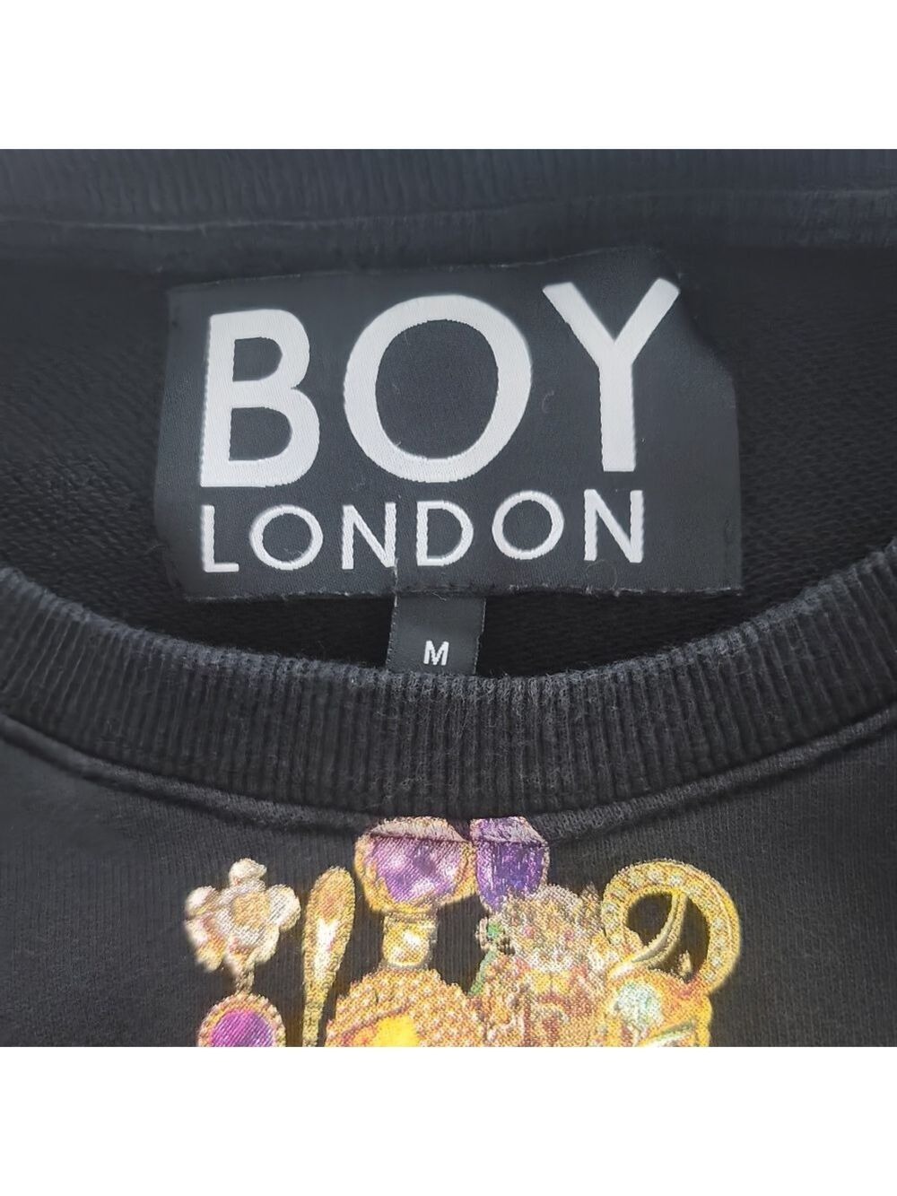 BOY London Graphic Print Sweatshirt Size M
